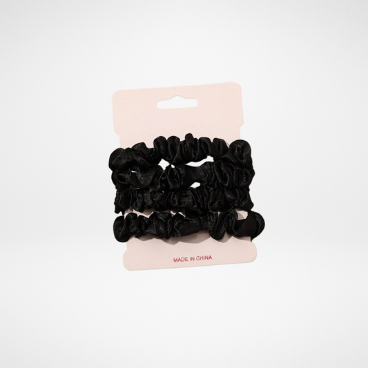 SILK HAIR SCRUNCHIES (4 PCS)
